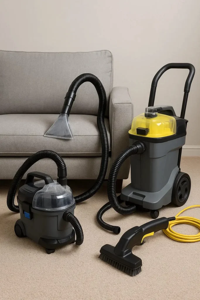 "معدات حديثة لتنظيف الكنب"