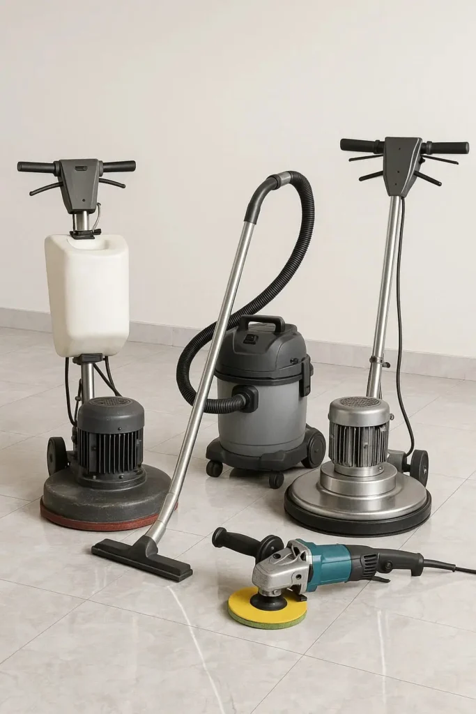 معدات حديثة ل جلي وتلميع الرخام